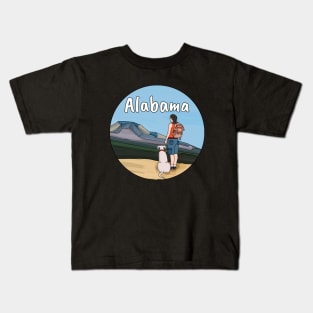 Hiking Alabama Kids T-Shirt